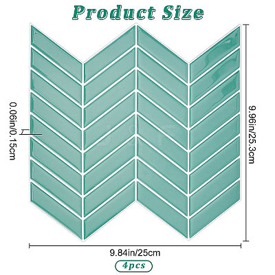 3D PET Self-Adhesive Waterproof Arrow Pattern Wall Sign Stickers DIY-WH0308-145-1