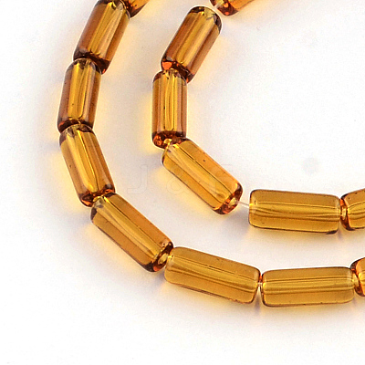 Transparent Glass Bead Strands GLAA-R162-15x6-M-1