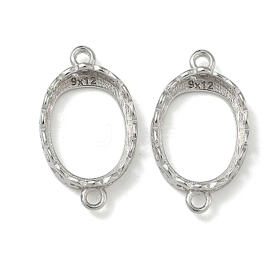 925 Sterling Silver Connector Cabochon Settings STER-NH0019-01P-01-1