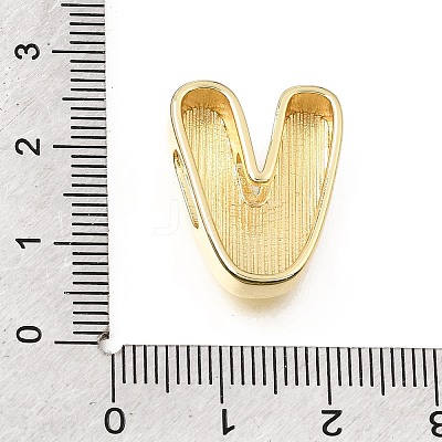 Brass Slide Charms KK-E802-33G-V-1