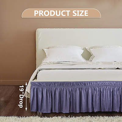 Adjustable Polyester Wrap Around Bed Skirts AJEW-WH20022-10C-02-1