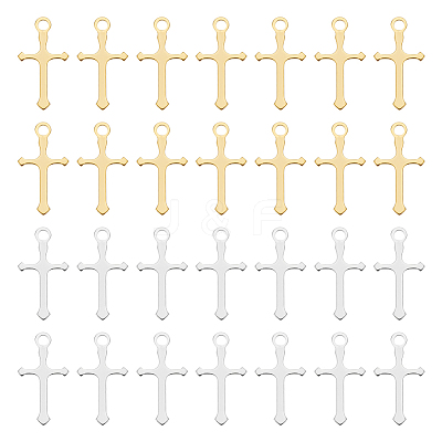 100Pcs 2 Colors Brass Pendants KK-UN0003-97-1