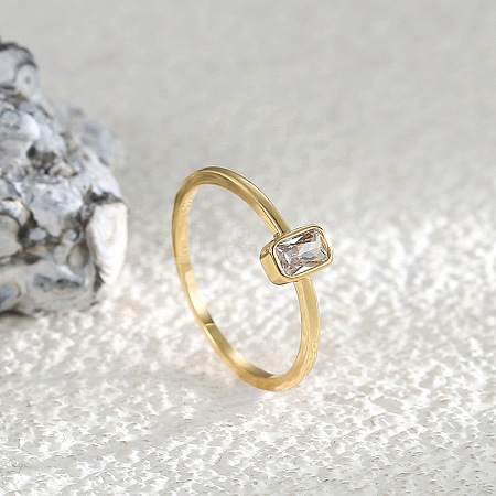 Simple Style Brass Cubic Zirconia Finger Rings for Women FS-WGDD3D9-01-1