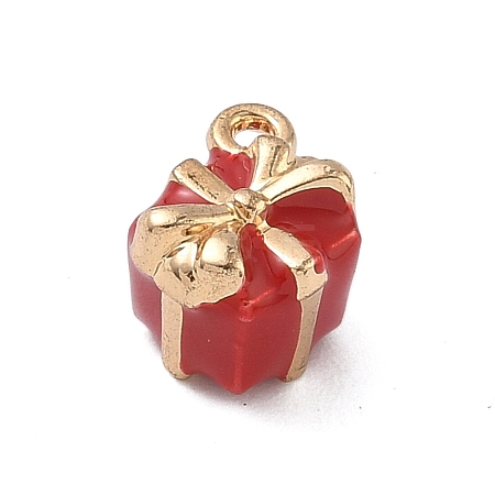 Christmas Alloy Enamel Charms ENAM-F156-01G-08-1