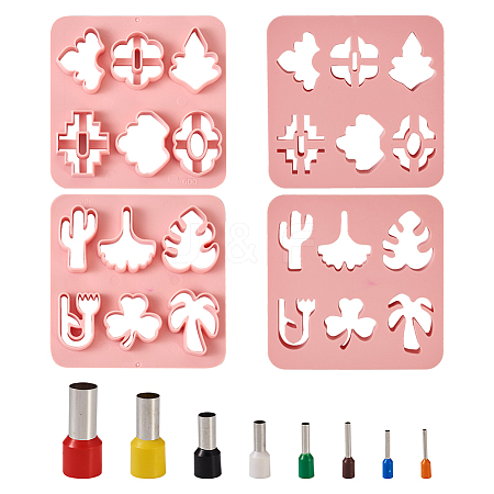 2Pcs ABS Plastic Clay Molds DIY-TA0004-57-1