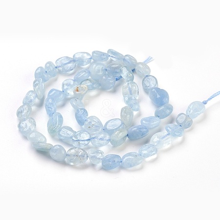 Natural Aquamarine Beads Strands G-F575-11-1