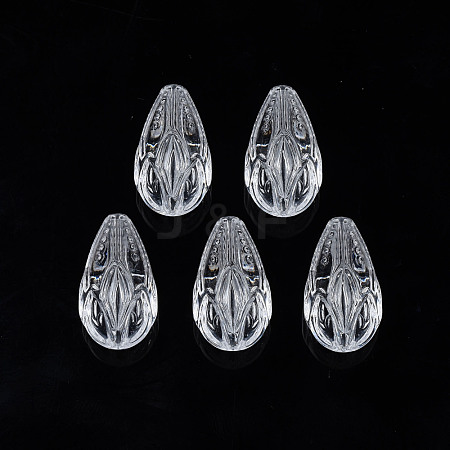 Transparent Acrylic Beads TACR-N009-32-1
