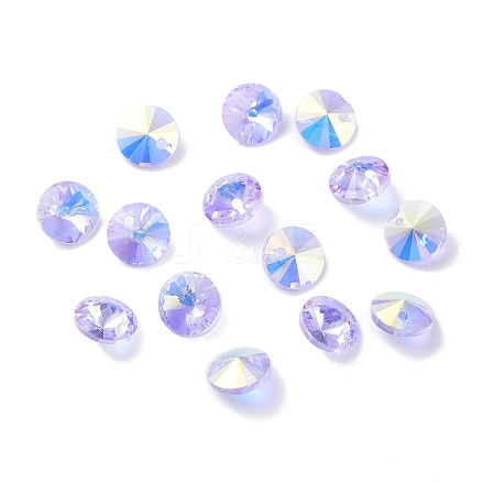Electroplate Transparent Glass Beads EGLA-Z002-AB01-1