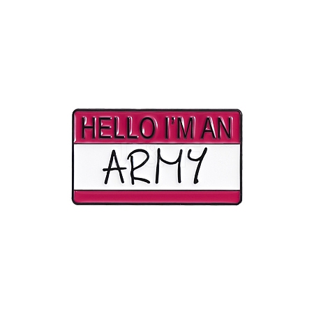 Dialog Box Hello I'M A... Enamel Pins PW-WG36BA8-01-1