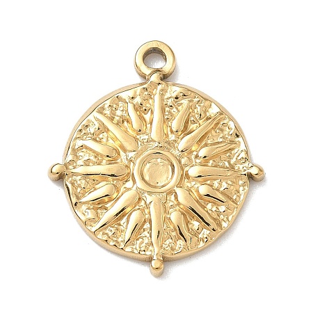 304 Stainless Steel Pendant cabochon Settings STAS-G361-05G-1