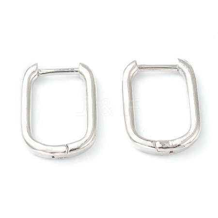 Brass Huggie Hoop Earrings EJEW-L234-025P-1