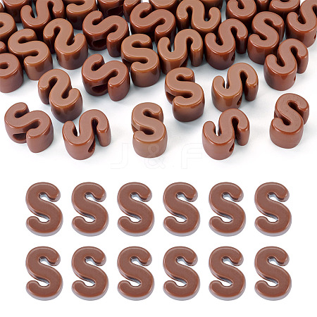 Opaque Acrylic European Beads OACR-TAC0019-006S-1