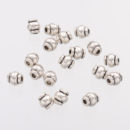Barrel Tibetan Silver Spacer Beads LS-AB608-1