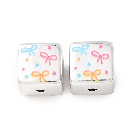Printed Plating Acrylic Beads AC-CBA655C-17C-1