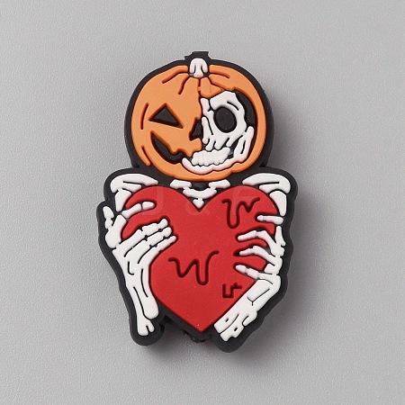 Halloween Themed PVC Plastic Beads SIL-SZC0005-12C-1