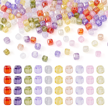 150Pcs 10 Colors Cubic Zirconia Bead ZIRC-TA0001-25-1