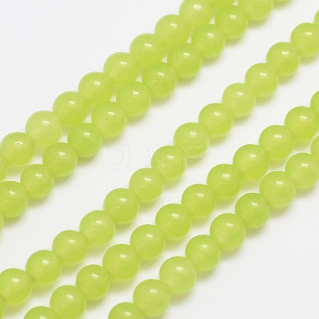 Natural & Dyed Malaysia Jade Bead Strands G-A146-6mm-A27-1