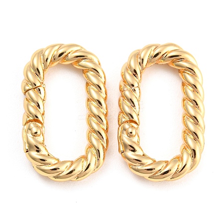 Brass Spring Gate Rings LS-KK-D048-04G-1