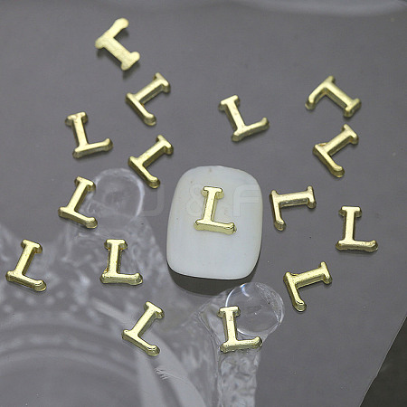 Alloy 26 Letter Shapes Nail Art Decoration MRMJ-WH0114-001-12-1