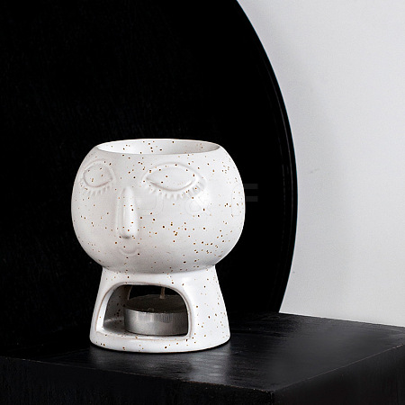 Porcelain Tealight Candle Holder PORC-PW0001-098A-1