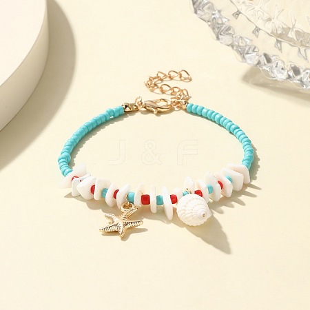 Bohemian Shell Beaded Bracelets JB7649-6-1