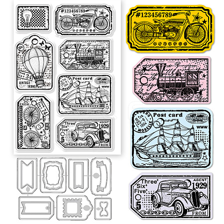 Globleland 1 Sheet Custom PVC Plastic Clear Stamps DIY-GL0004-73-1