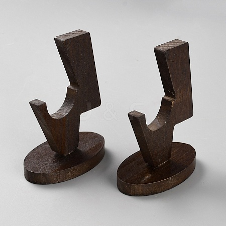 Wooden Magic Wand Display Stands ODIS-WH0086-151-1