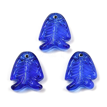 Transparent Glass Enamel Beads LAMP-U004-06N-1