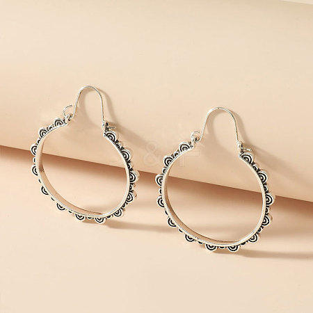 Alloy Hoop Earrings FS-WG0F541-06-1