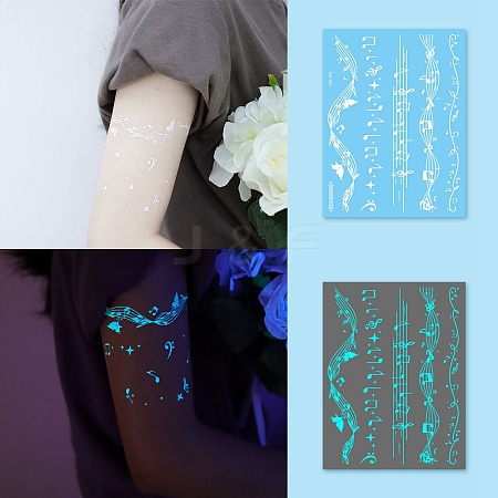 Luminous Removable Temporary Water Proof Tattoos Paper Stickers PW-WG69616-16-1