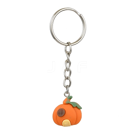 Alloy and Resin Pendant Keychain KEYC-JKC00894-1