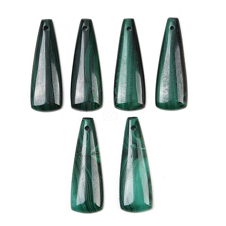 Natural Malachite Pendants G-B187-01A-03-1