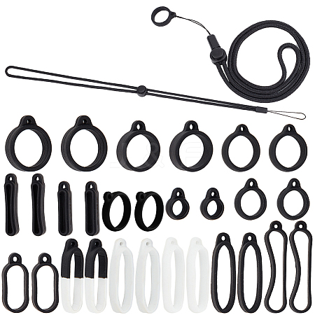 DIY Electronic Stylus & Lighter Silicone Holder Neck Lanyard Making Kit FIND-CP0002-39-1