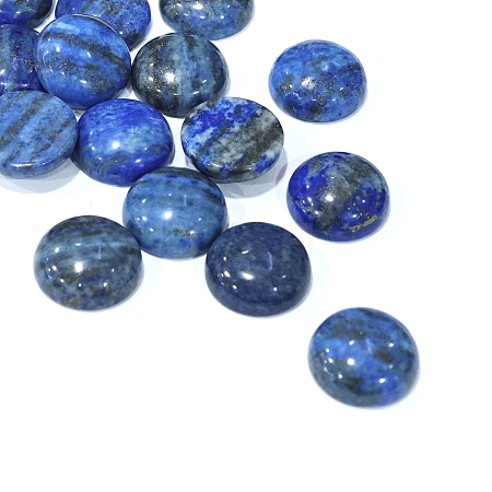 Dyed Natural Lapis Lazuli Gemstone Dome/Half Round Cabochons G-J330-06-25mm-1