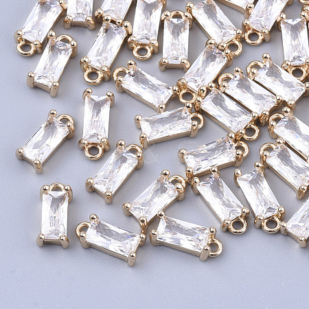 Transparent Glass Charms GLAA-T007-13H-1