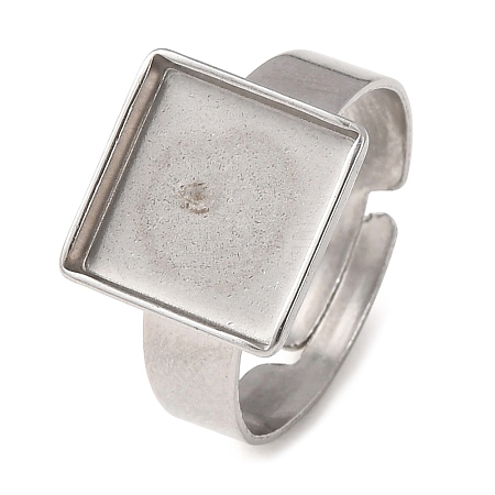 Adjustable 304 Stainless Steel Finger Rings Components SA-CBA8B85-08C-P-1