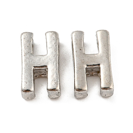 Platinum Plated Alloy Beads PALLOY-CJC0001-64P-H-1