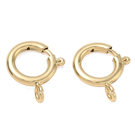 Brass Spring Ring Clasps KK-CBA1AE8-05D-G-1