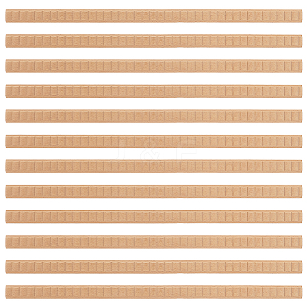 Rectangle Pattern Beech Wood Ceiling Molding AJEW-WH0481-43-1