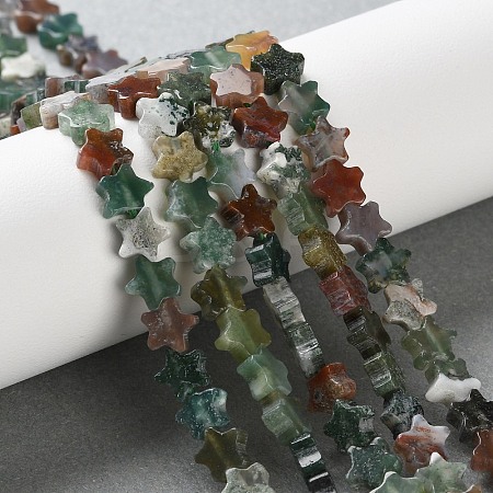 Natural Indian Agate Beads Strands G-G085-B48-02-1