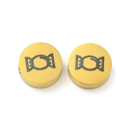 Halloween Theme 304 Stainless Steel Beads LS-STAS-M069-01M-G-1