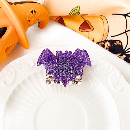 Halloween Theme Acrylic Claw Hair Clips for Girls Women PW-WG5C2A6-04-1