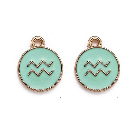 Alloy Enamel Pendants ENAM-S124-01A-15J-1