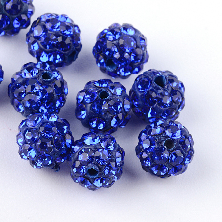Handmade Polymer Clay Disco Ball Beads RB-R040-6mm-09-1