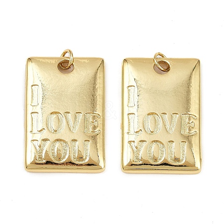 Brass Pendants KK-S526-53G-1