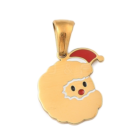 Christmas Theme 304 Stainless Steel Pendants STAS-R007-01C-G-1