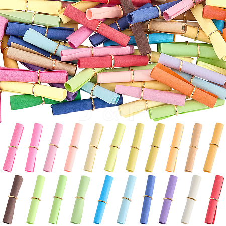 100Pcs Paper Message in a Bottle Capsule Letter Roll AJEW-SC0004-36C-1