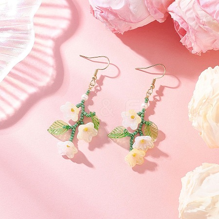 304 Stainless Steel Dangle Earrings EJEW-MZ00587-03-1