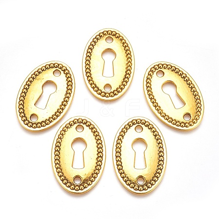 Tibetan Style Alloy Links TIBE-A35130-AG-NR-1
