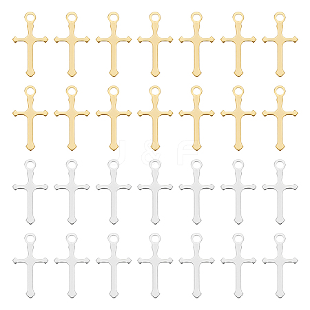 100Pcs 2 Colors Brass Pendants KK-UN0003-97-1